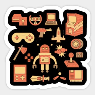 Retro Arcade design Sticker